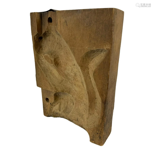 Wooden Squirrel Maple Sugar Mold