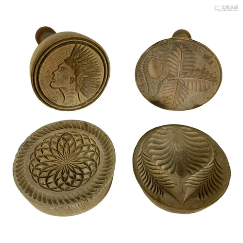 Group of Four Butter Stamps