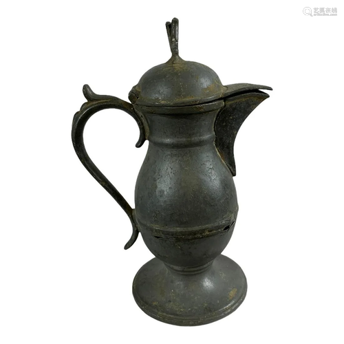 Neat Pewter Tall Creamer