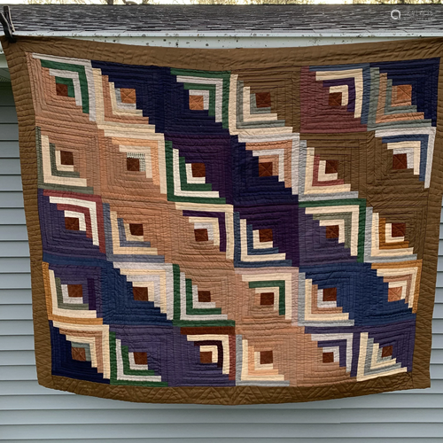 Early Log Cabin Quilt