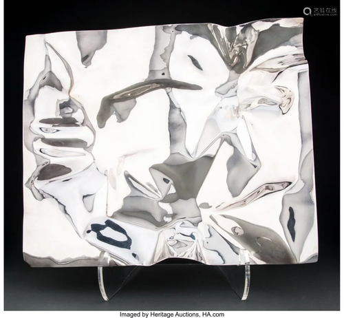 74314: A Georg Jensen No. 1302 Car Crash Silver Tray De