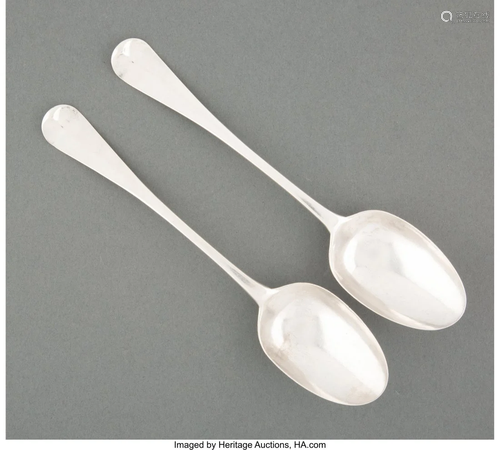 74439: A Pair of American Coin Silver Table Spoons, sec