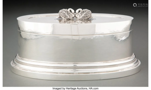 74260: A Georg Jensen No. 160 Silver Jewelry Box Design
