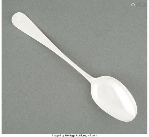 74438: A William W. Gilbert Coin Silver Table Spoon, Ne