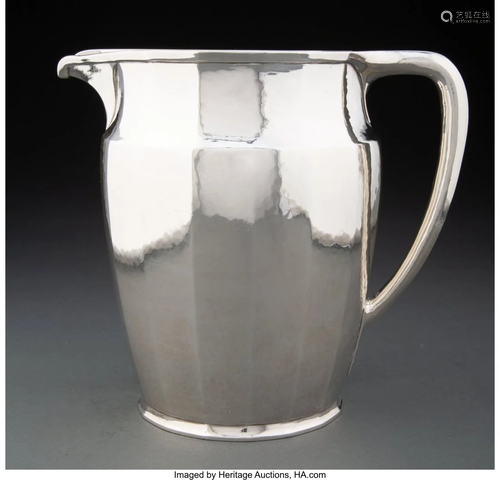 74317: A Tiffany & Co. Faceted Silver Pitcher, New York