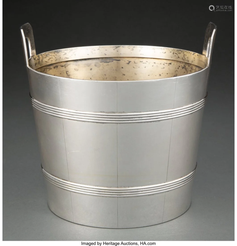 74318: A Tiffany & Co. Silver Two-Handled Ice Bucket, N