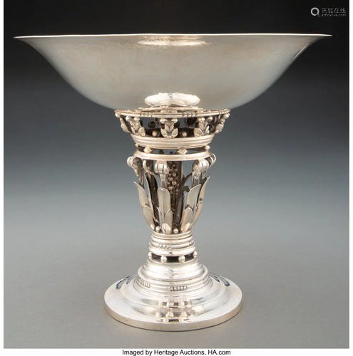 74263: A Georg Jensen No. 252 Princess Silver Compote D