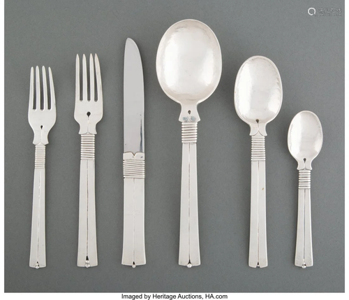 74339: A Sixteen-Piece William Spratling Silver Partial