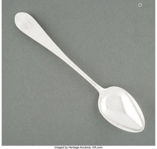 74417: A Silas W. Howell Coin Silver Table Spoon, Alban