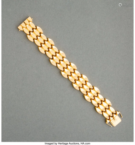 74300: A Georg Jensen No. 1126 18K Gold Bracelet Design