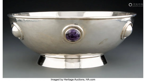 74336: A William Spratling Silver Punch Bowl with Ameth