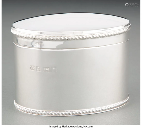 74139: A Barker Ellis Silver Co. Silver Tea Caddy, Birm