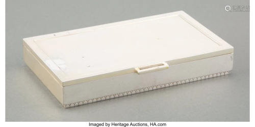 74285: A Georg Jensen No. 825A Silver Cigarette Box Des