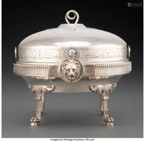 74017: A Gorham Mfg. Co. Silver Covered Butter Dish, Pr