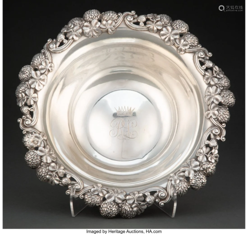 74098: A Tiffany & Co. Silver Clover Pattern Bowl, New