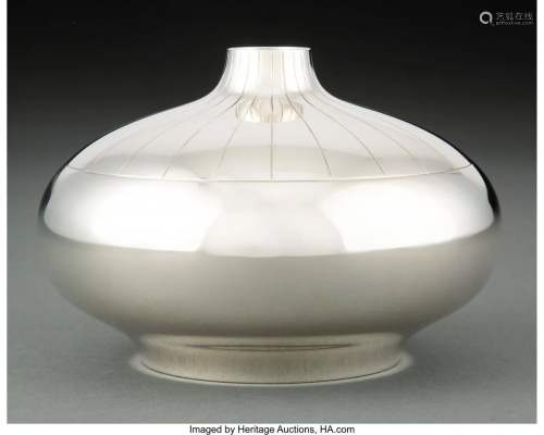 74286: A Georg Jensen No. 1196 Silver Covered Bowl Desi