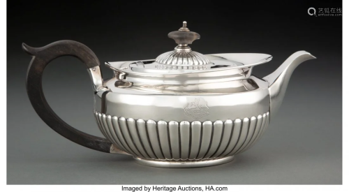 74128: A William Bateman Silver Teapot, London, 1812 Ma