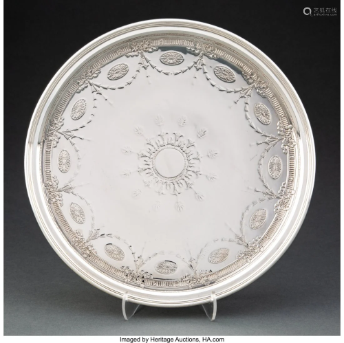 74100: A Tiffany & Co. Silver Footed Salver, New York,