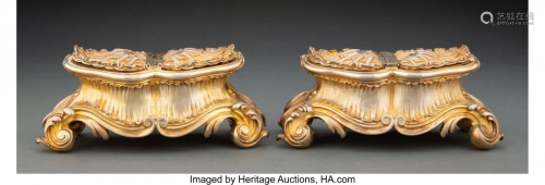 74198: A Pair of Maison Odiot Gilt Silver Double Spice