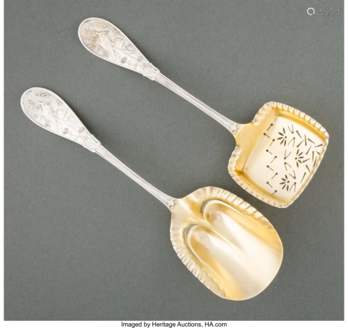 74045: Two Tiffany & Co. Japanese Pattern Partial Gilt