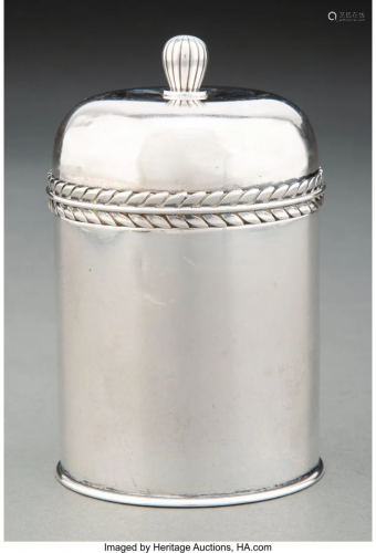 74284: A Georg Jensen No. 961 Silver Jar Designed by Si
