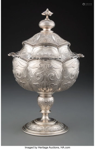 74010: A Tiffany & Co. Silver Covered Sugar Bowl, New Y