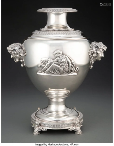 74014: A John C. Moore & Son Silver Wine Cooler with Ap