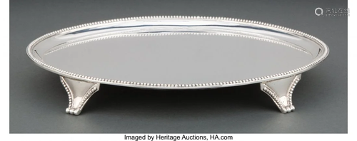 74118: An Elizabeth Jones Silver Oval Salver, London, 1