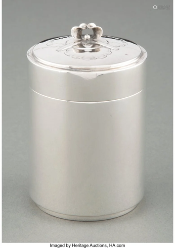 74280: A Georg Jensen No. 540 Silver Cigarette Jar Desi