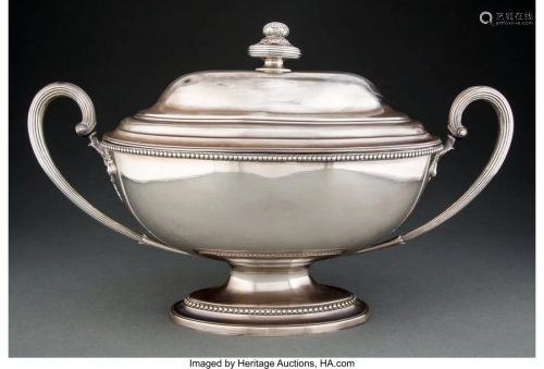 74122: A Henry Greenway Silver Two-Handled Covered Ture