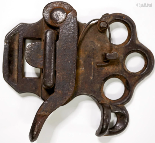 An Unusual Early Cast Iron Lock