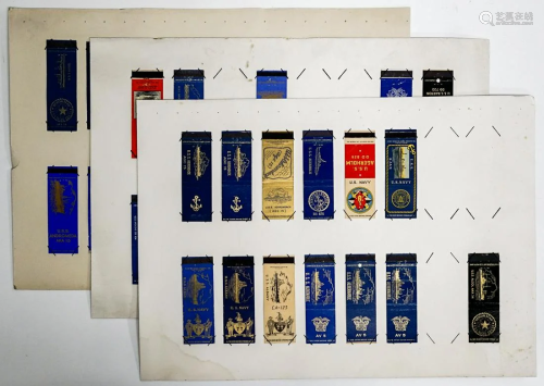 U.S. Navy Collection of Matchbook Covers (36)
