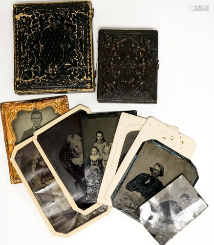 Antique Cased Photographic Images, Tintypes (10)