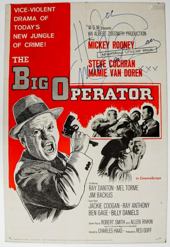 Mamie Van Doren in The Big Operator Signed Poster