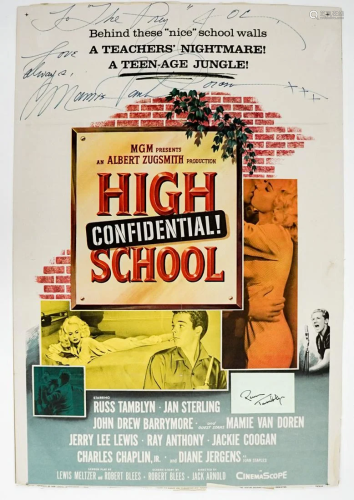 Mamie Van Doren High School Confidential Poster