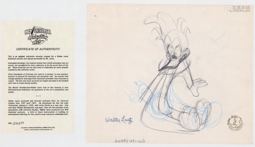 Woody Woodpecker Walter Lantz Drawing