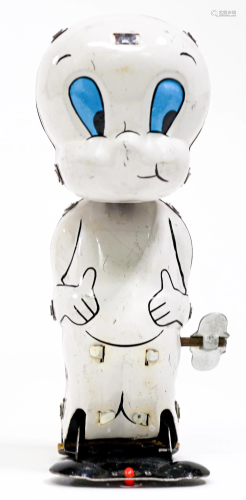 Vintage MAR Wind-Up Tin Litho [Casper The Ghost]