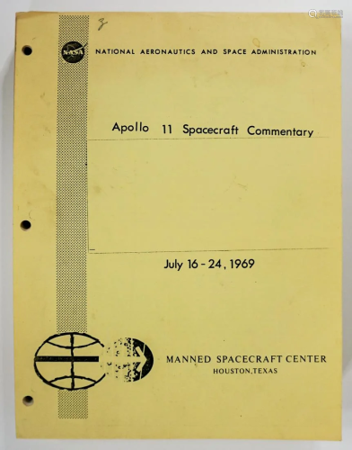 Apollo 11 Spacecraft Commentary July 16-24, 1969