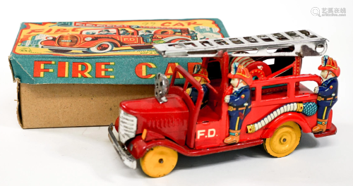 SSS Japan Friction Fire Car in Original Box