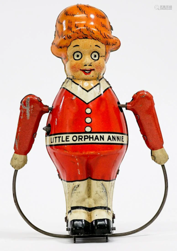 Vintage Tin Litho Wind-Up Little Orphan Annie
