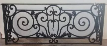 FRENCH WROUGHT IRON BALCONY PANEL SCROLL DESIGN