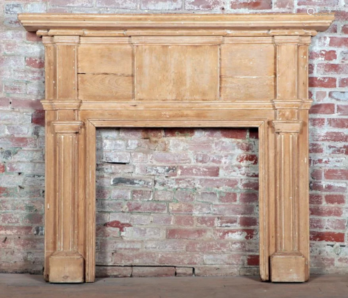 FEDERAL PERIOD WOOD FIRE PLACE MANTLE