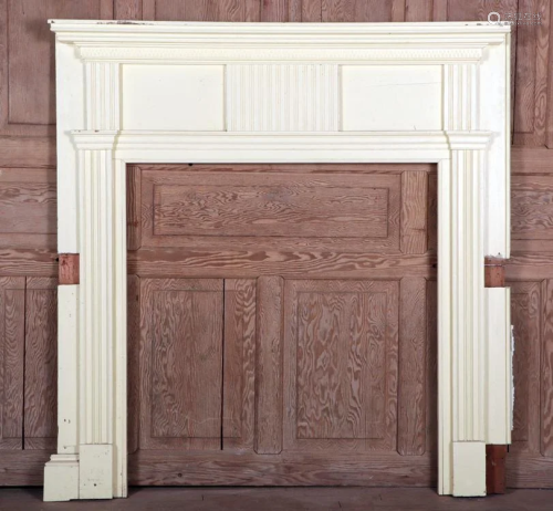 PERIOD PAINTED FIRE PLACE MANTLE