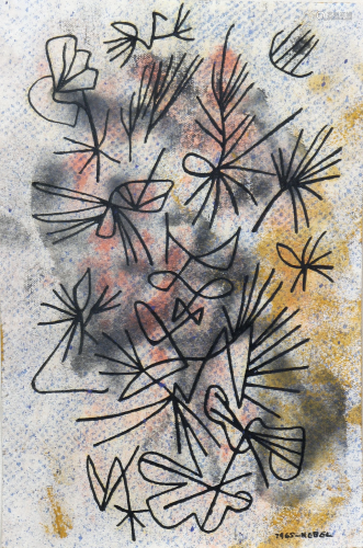 Otto Nebel, Untitled (Abstract Flowers)