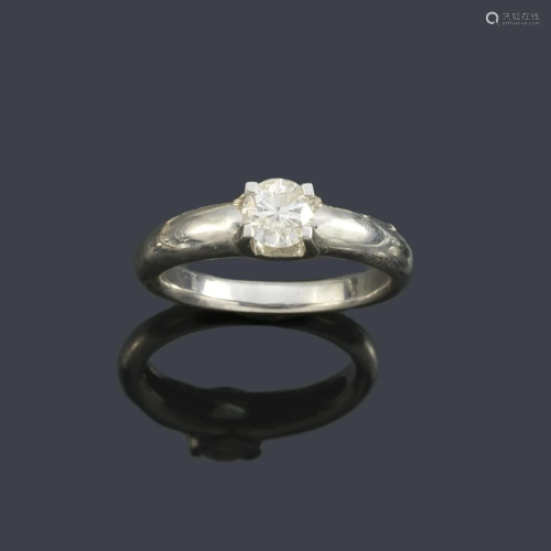 Solitaire with a brilliant of approx. 0.60 ct in