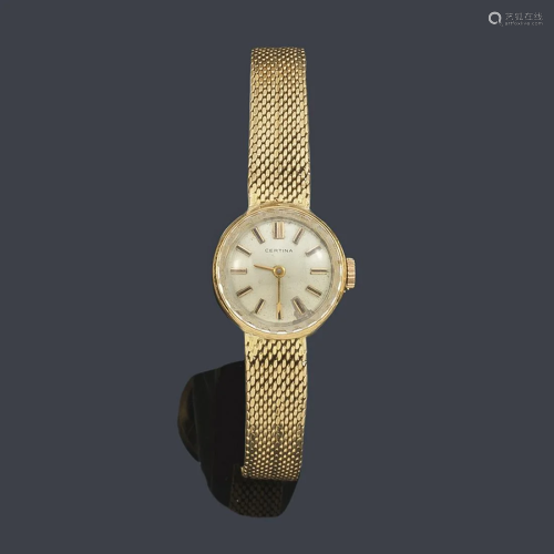 CERTINA for women with 18K rose gold case and bracelet