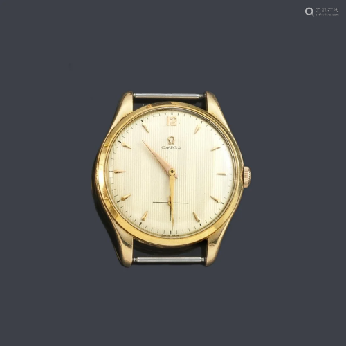 Men's OMEGA with 18K yellow gold case Argente
