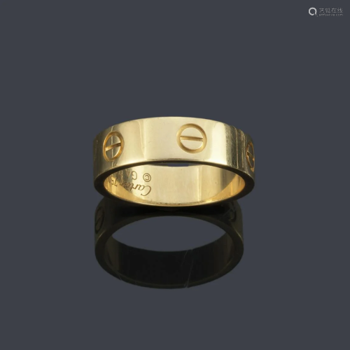 CARTIER Ring from the 'LOVE' collection in 18K yellow