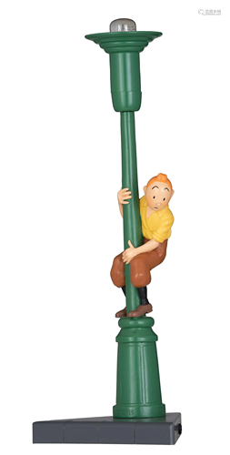 A Tintin desk lamp, a 'Pixi' edition, 1993, H 38 cm