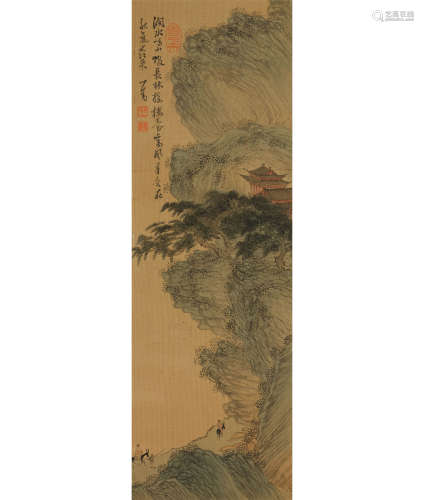 溥儒 (1896-1963) 涧水鸣山